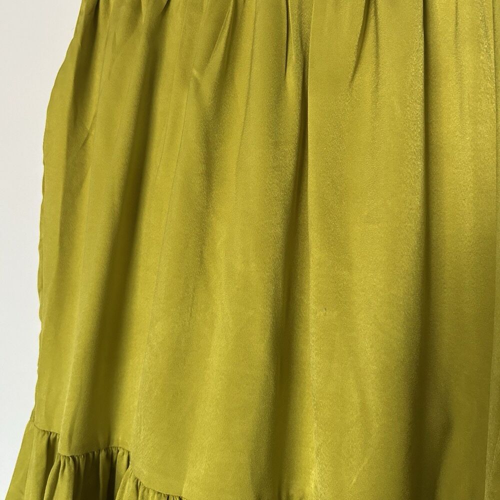 LULUMARI Anthropologie Lime Mermaid Maxi Skirt Size M - Picture 4 of 9